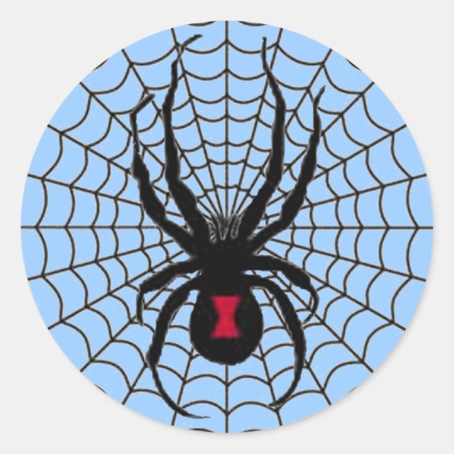 Pegatina Spider de viuda negra (Anverso)