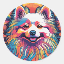 Pegatina Spitz de Japón