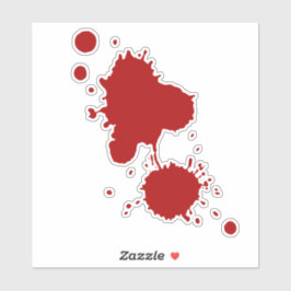 Pegatina Splatter Horro