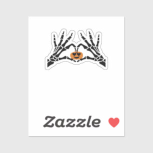 Pegatina Spooky Heart Hands Classic