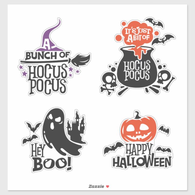 Pegatina Spooky & Sweet Phrase and Icon Collection (Hoja)