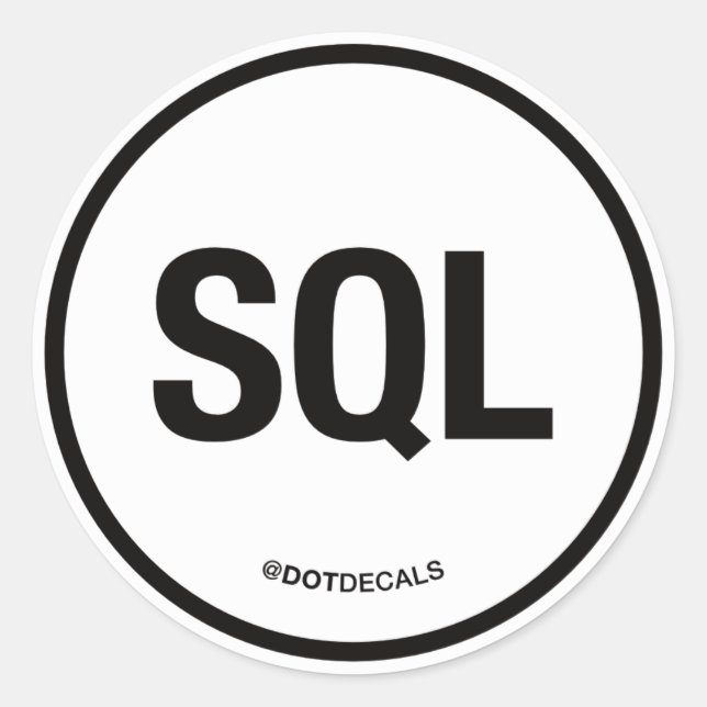 PEGATINA SQL (Anverso)