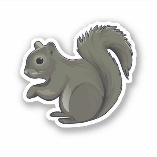 Pegatina Squirrel Squirrel Whisperer Lover Retro Graphic. P (Anverso)
