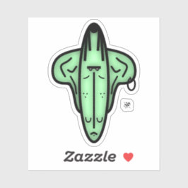 Pegatina Sr. Ears - caras personalizados v1