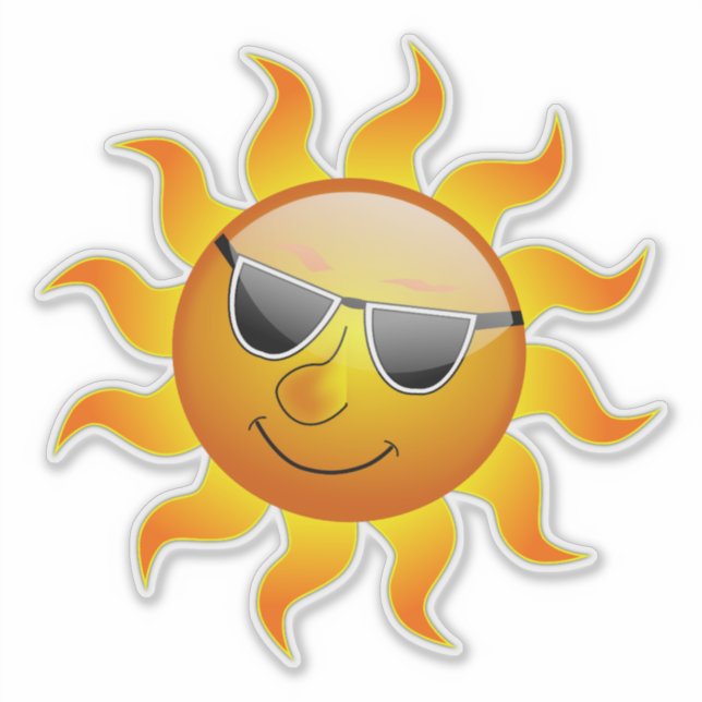 Pegatina Sr. Sunshine (Anverso)