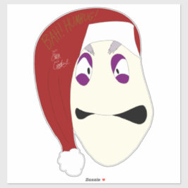 Pegatina Sr. Williams Bah Humbug navidad