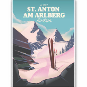Pegatina St. Anton am Arlberg ski Austria