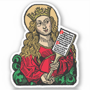 Pegatina St. Cecilia con Hymn Board (Nuremberg) 1-Up