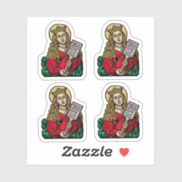 Pegatina St. Cecilia con Hymn Board (Nuremberg) 4-Up