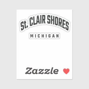 Pegatina St. Clair Shores Michigan MI