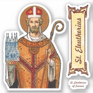 Pegatina St. Eleutherius de Tournai (Detalle; DG 01)