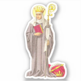 Pegatina St. Etheldreda (Audrey) (P 003) - Contour