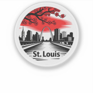 Pegatina St. Louis City Missouri Estados Unidos