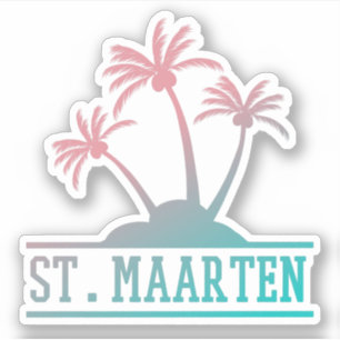 Pegatina St Maarten   Gradiente Sint Martin