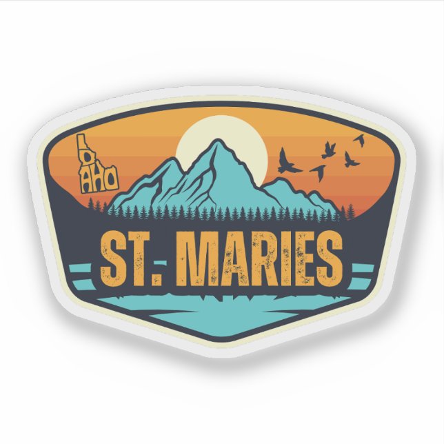 Pegatina St. Maries, Idaho (Anverso)