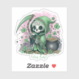 Pegatina St. Patrick's Day Grim Reaper