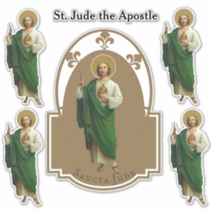 Pegatina St. religioso Jude el apóstol de Jesús
