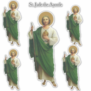 Pegatina St. religioso Jude el apóstol de Jesús