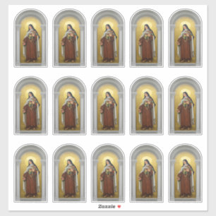 Pegatina St. Teresa de Lisieux, la pequeña flor