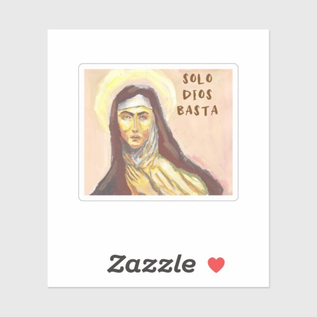 Pegatina Sta. Teresa de Ávila (Hoja)