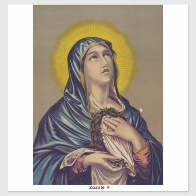 Pegatina Stabat Mater Nuestra Señora de los Dolores (Hoja)
