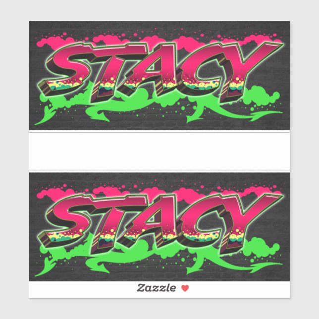 Pegatina Stacy Vorname Name Graffiti Aufkleber Sticker (Hoja)
