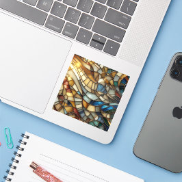 Pegatina Stained Glass Waves