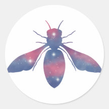 Pegatina Starscape de abeja blanca ligera