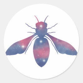 Pegatina Starscape de abeja blanca ligera