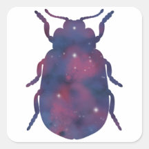 Pegatina Starscape de escarabajo oscuro