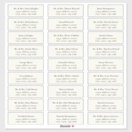 Pegatina STATELY Black / Ecru Guest Address Labels