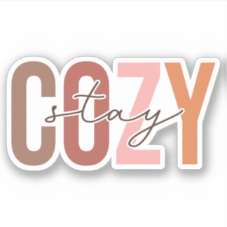 Pegatina Stay Cosy FALL Personalizado-Cut Vinyl