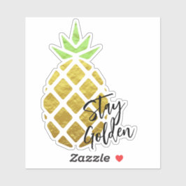 Pegatina Stay Golden Tropical Pineapple