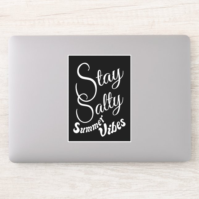 Pegatina Stay Salty Summer Vibes (Ordenador)