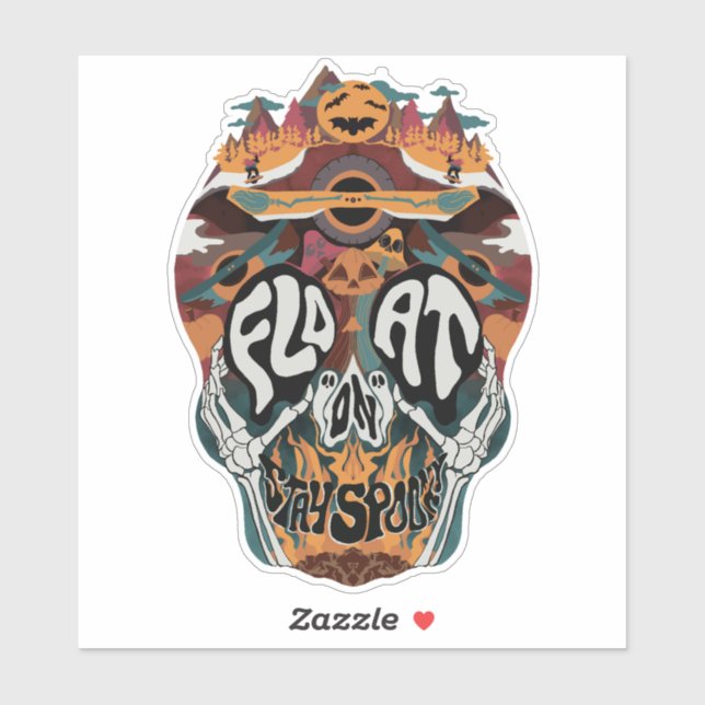 Pegatina "Stay Spooky" (Hoja)