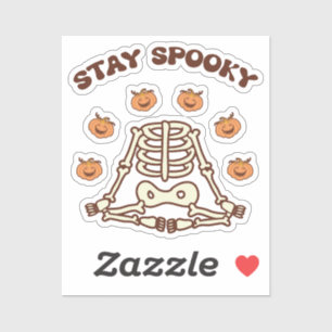 Pegatina Stay Spooky Halloween Retro Groovy