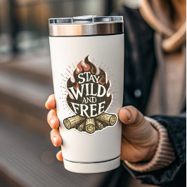 Pegatina Stay Wild & Free Fire Pit Sticker | Die-Cut