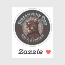Pegatina Steampunk Dad Rabbit