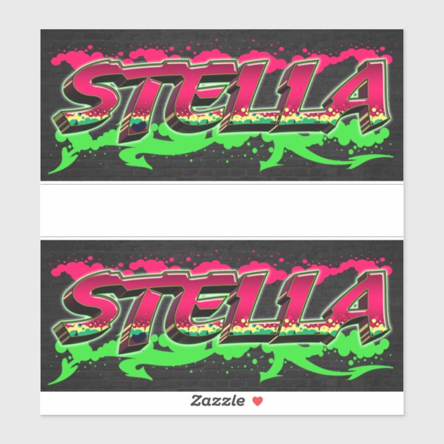 Pegatina Stella Vorname Name Graffiti Aufkleber Sticker (Hoja)
