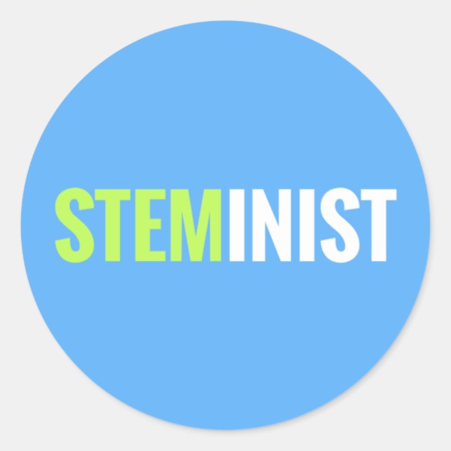 PEGATINA STEMinist - Ronda (Anverso)