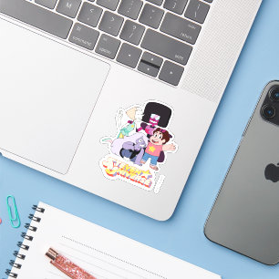 Pegatina Steven Universe   Crystal Gem Group Huddle