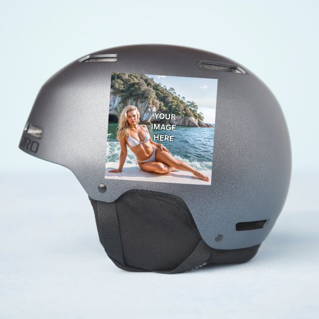 Pegatina STICK! ✨ Custom Vinyl Sticker Gloss   (Lado del casco)