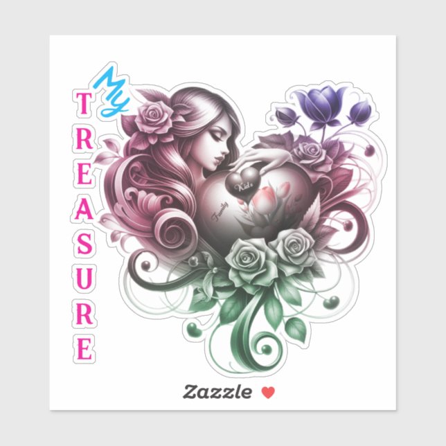 Pegatina Sticker Amor Incondicional (Hoja)