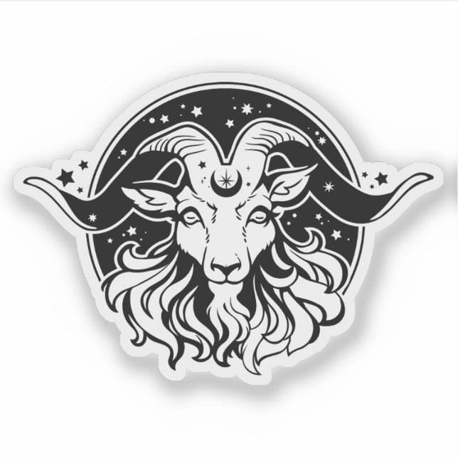 Pegatina Sticker "Goat" (Anverso)