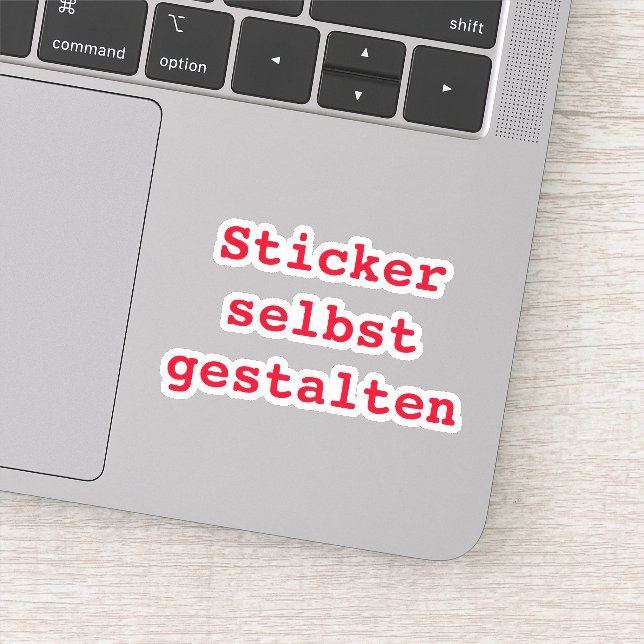 Pegatina Sticker selbst gestalten (Detalle)