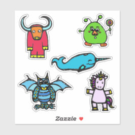 Pegatina Sticker Sheet 6x6 "the alphabet book" (Matte)