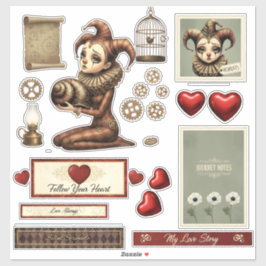 Pegatina Stickers - Melancholy Harlequin
