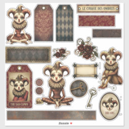 Pegatina Stickers - Melancholy Harlequin