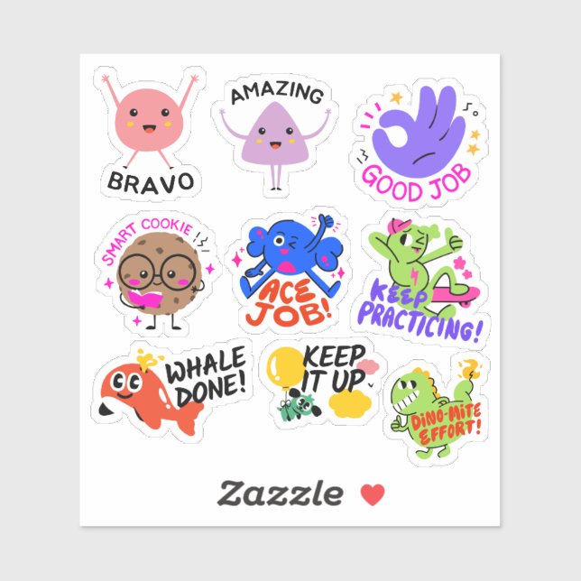 Pegatina Stickers personnalisés en vinyle découpés sur mesu (Hoja)