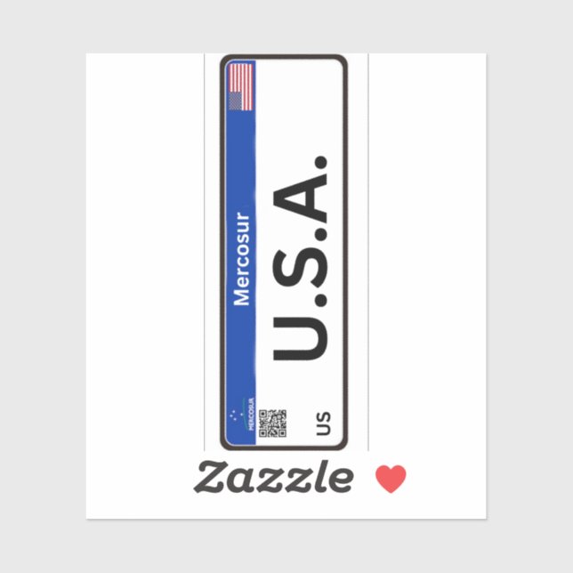 Pegatina Stickets USA Mercosur (Hoja)